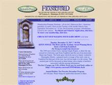 Tablet Screenshot of frankfordhistoricalsociety.org